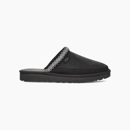 UGG Tasman Slip-On ULD Mono Black Slippers for Men (SWXJ54830)